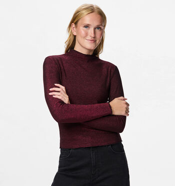 Pieces T-shirts Bordeaux