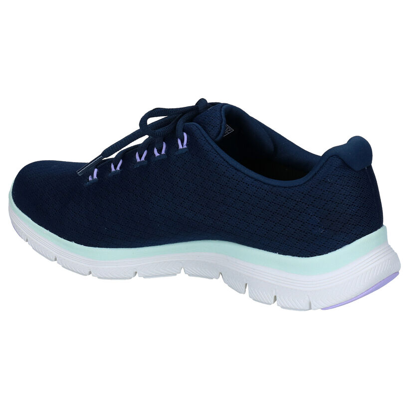 Skechers Flex Appeal 4.0 Baskets en Bleu pour femmes (310846)
