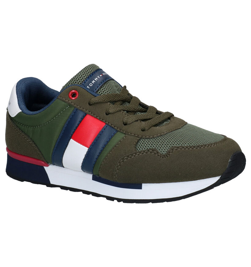 Donkerblauwe Sneakers Tommy Hilfiger in stof (266585)