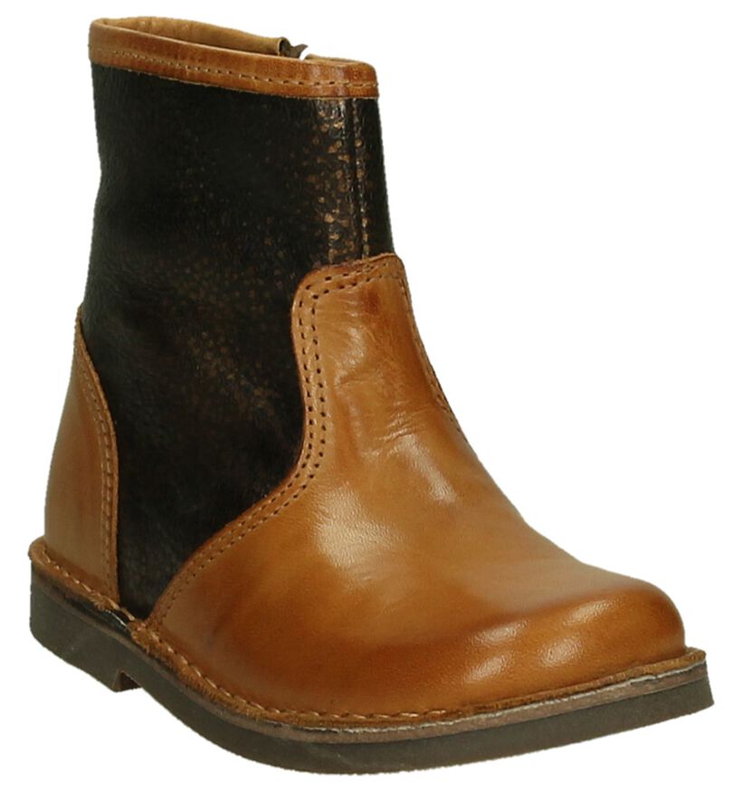 Bana & Co Bottes basses en Cognac en cuir (204583)