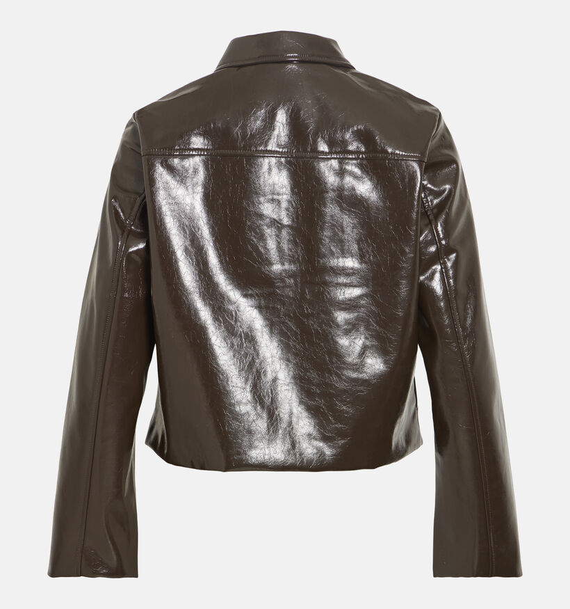 Vila Shinny Donkerbruine Korte Jas voor dames (378480)