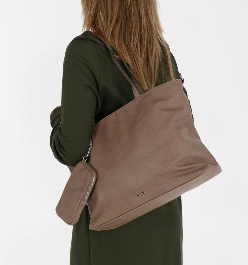 Emily & Noah Cabas bag in bag en Brun en simili cuir (282180)