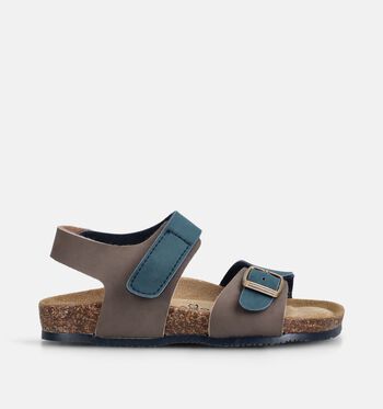 Biomodex Sandales Taupe/Bleu