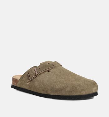 Scholl Slippers Zwart/Groen