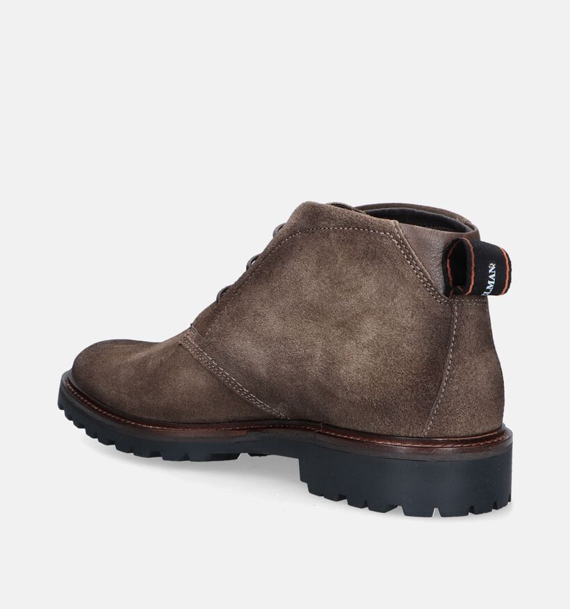 Berkelmans Tanaka Taupe Hoge schoenen voor heren (347811) - geschikt voor steunzolen