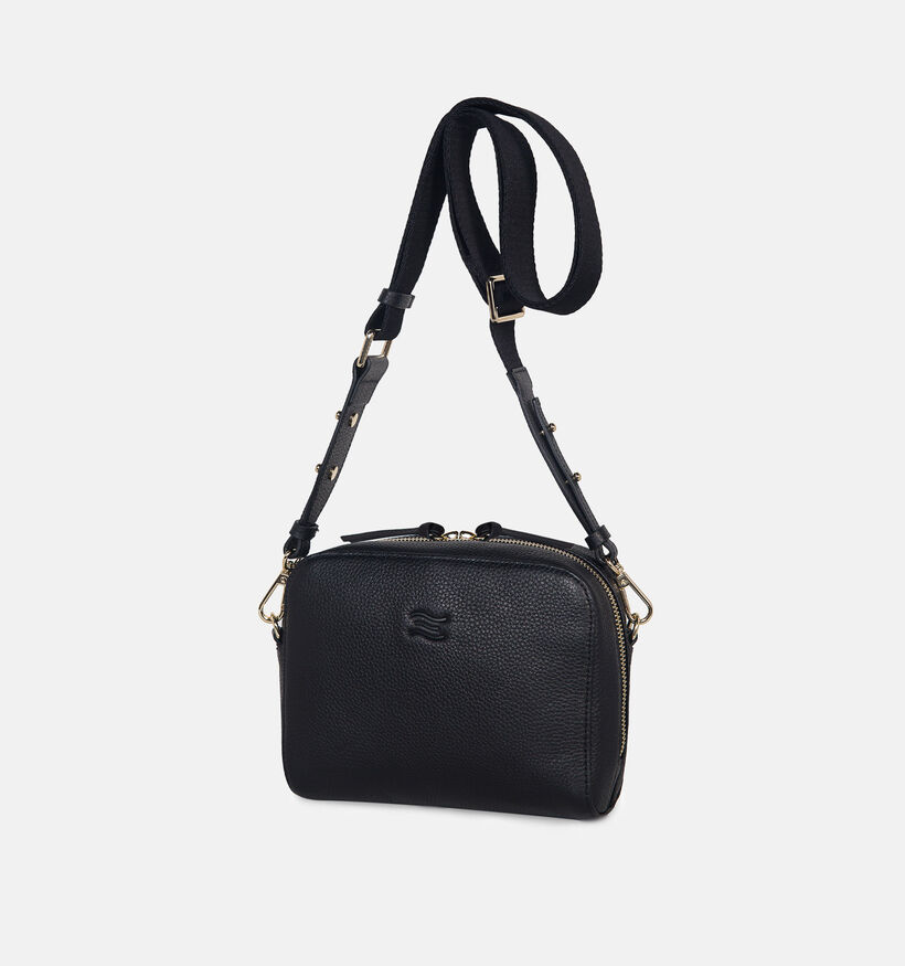 Crinkles Sac porté croisé en Noir pour femmes (365725)