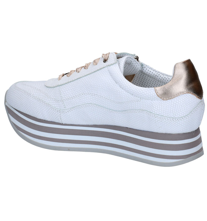 Nathan-Baume Chaussures &agrave; lacets en Blanc en cuir (290021)