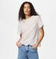 Pieces Vilde Broderie Anglaise Witte T-shirt voor dames (367057)