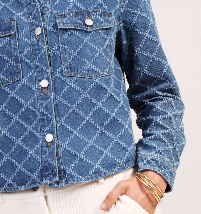 JDY Manteaux courts en Bleu Jeans pour femmes (359951)