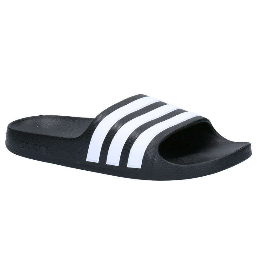 adidas Adilette Aqua Zwarte Slippers in kunststof (252513)