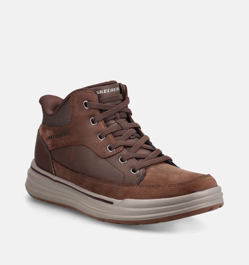 Skechers Sterling Rogan Bruine Slip-ins voor heren (378013) - geschikt voor steunzolen
