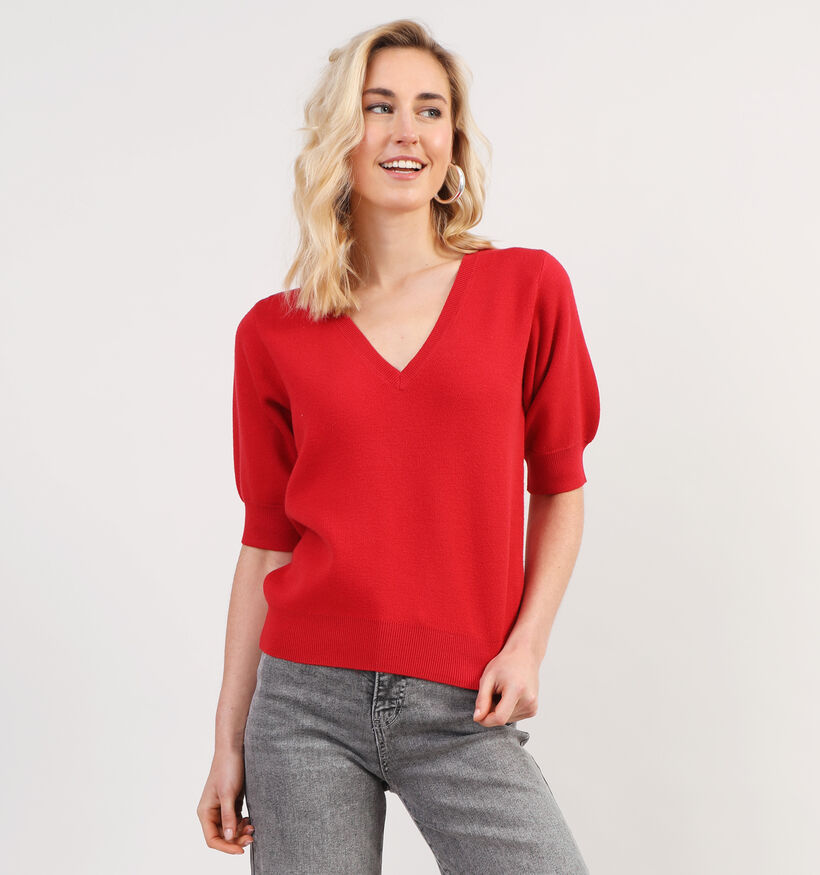 Vero Moda Gold Blauwe Trui met V-hals voor dames (349622)