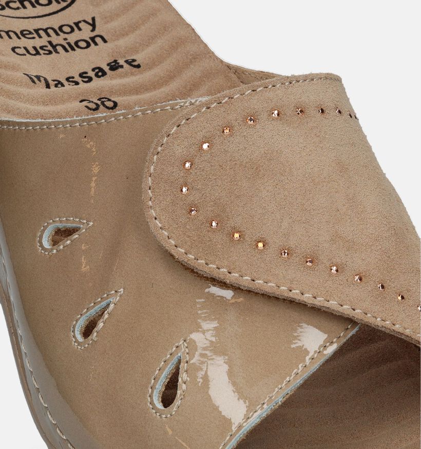 Scholl Nives Mules en Argent pour femmes (336791) - pour semelles orthopédiques