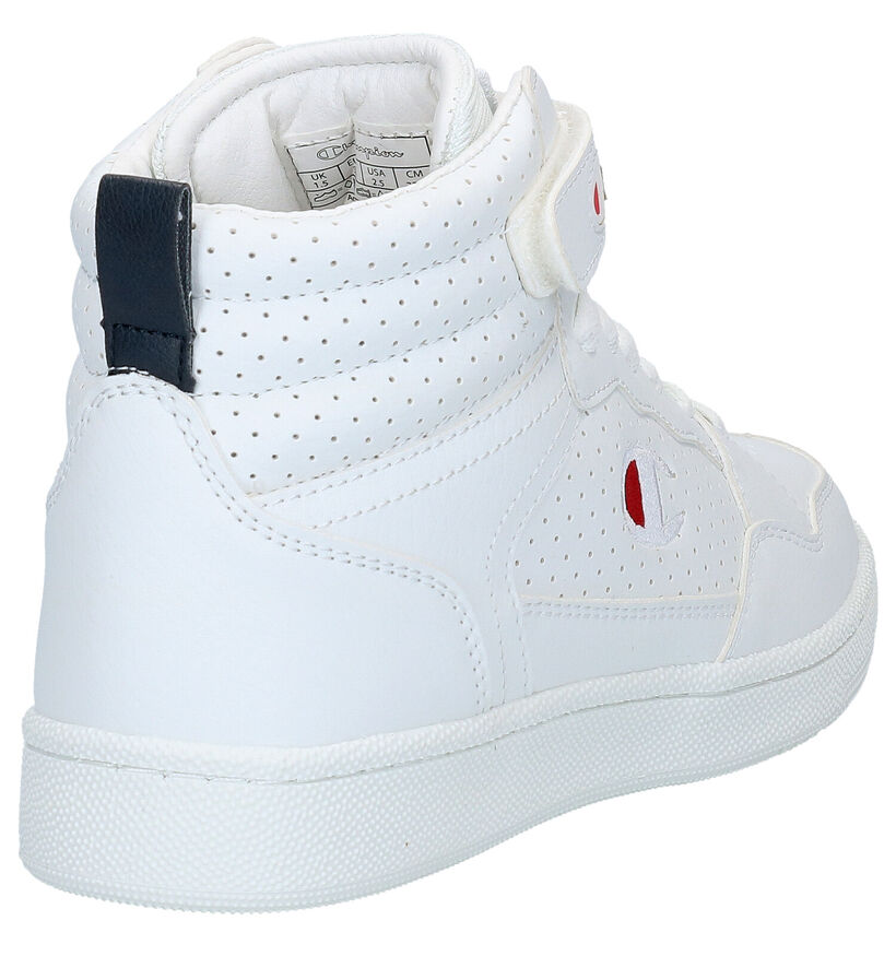 Champion Palm Lake Mid Jr Witte Sneakers in kunstleer (279668)