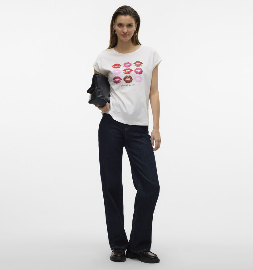 Vero Moda Cysma Wit T-shirt voor dames (353167)