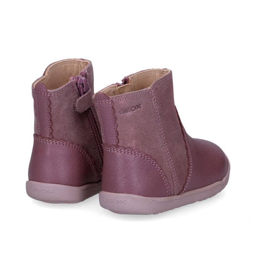 Geox Macchia Bottes en Rose pour filles (317594) - pour semelles orthopédiques