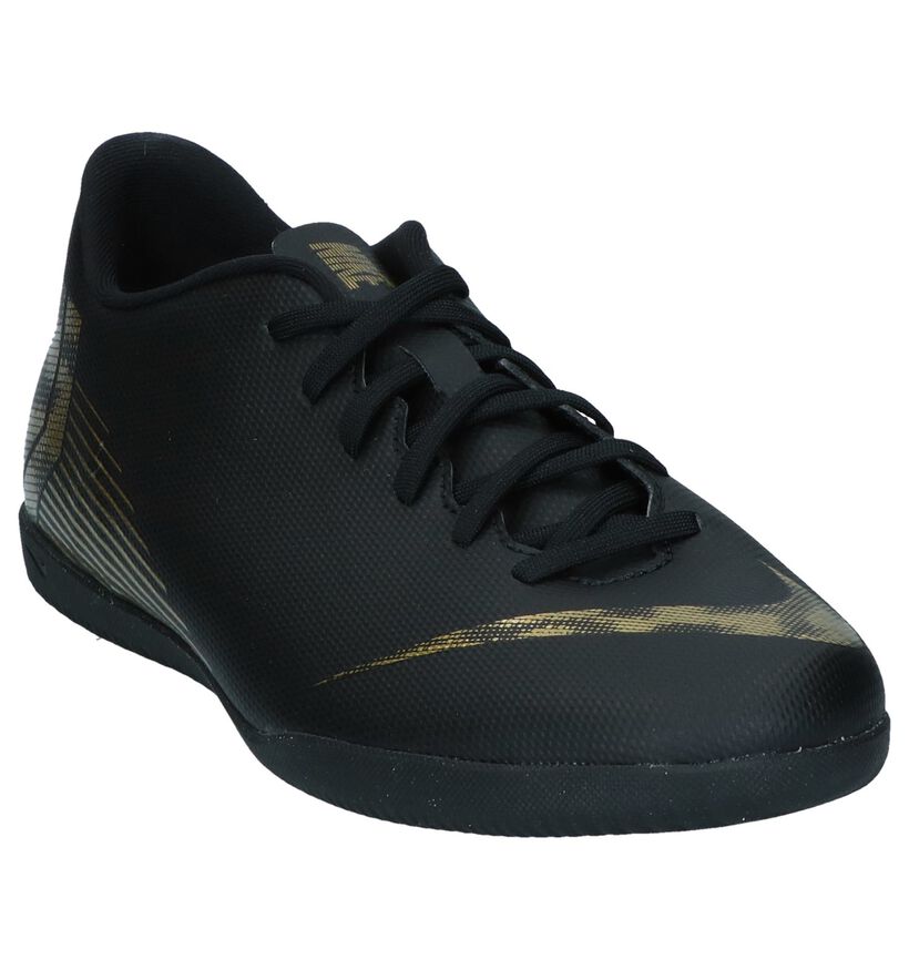 Zwarte Zaalvoetbalschoenen Nike VaporX 12 Club IC in kunstleer (239450)