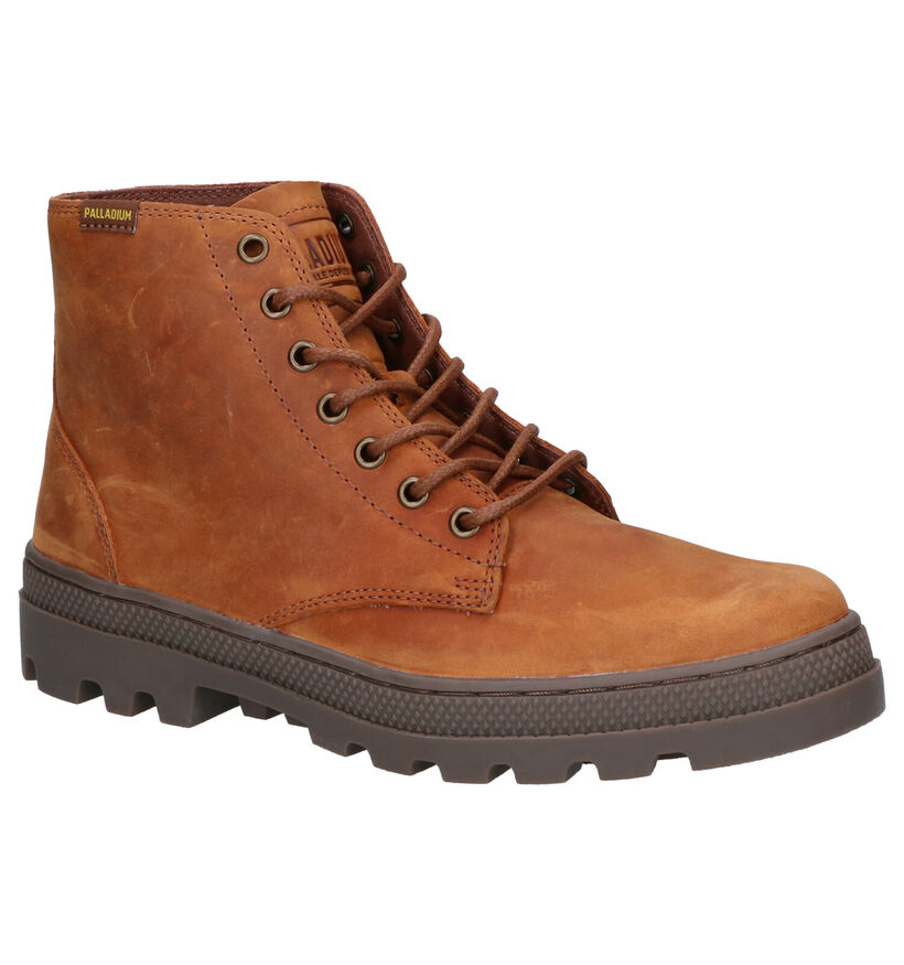 Palladium Cognac Boots in nubuck (257833)