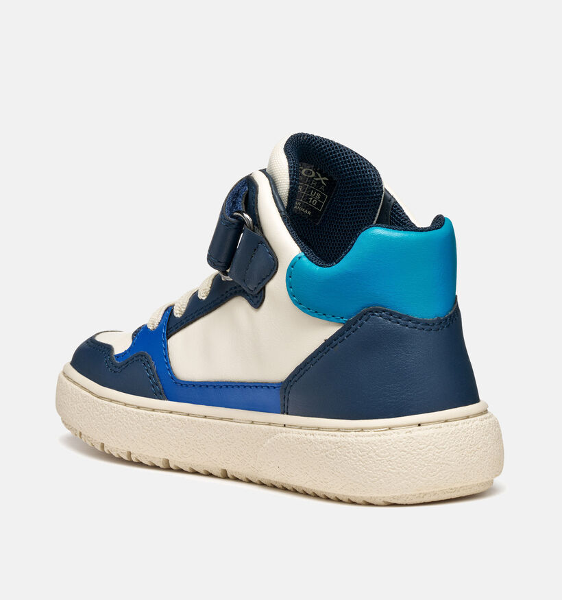 Geox Wit/Blauwe Sneakers voor jongens (360388) - geschikt voor steunzolen