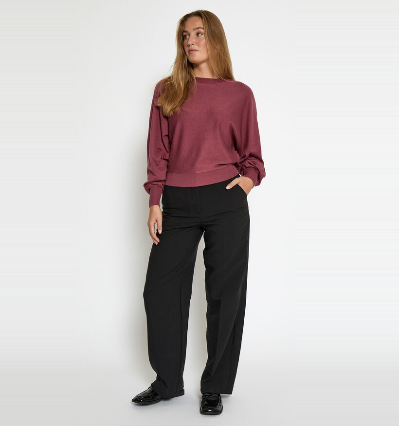 Minus Dana Pull en Bordeaux pour femmes (373863)
