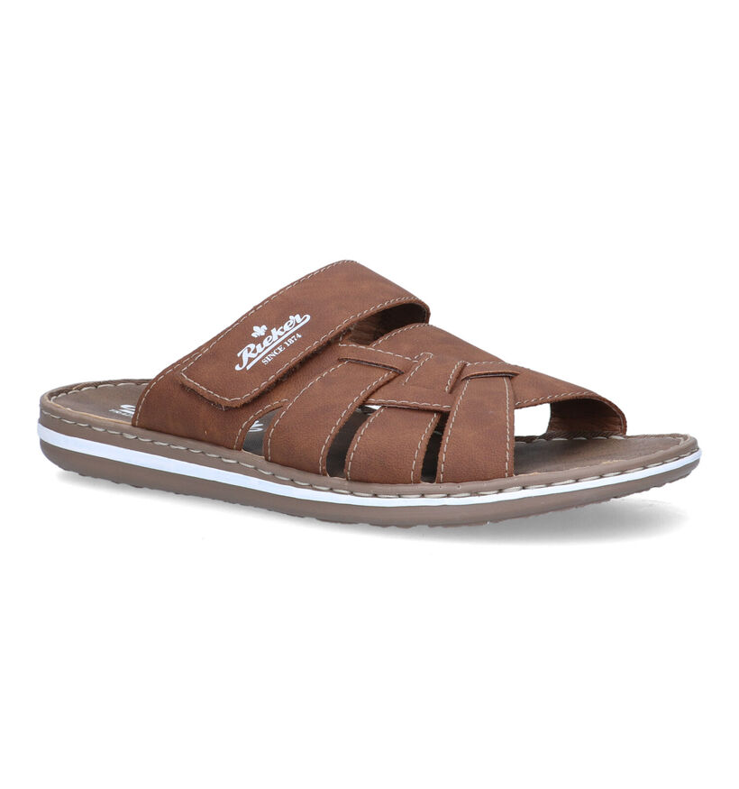 Rieker Nu-pieds casual en Cognac pour hommes (323613)