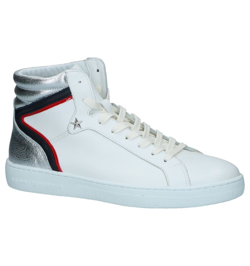 Tommy Hilfiger Baskets hautes en Blanc en cuir (237238)