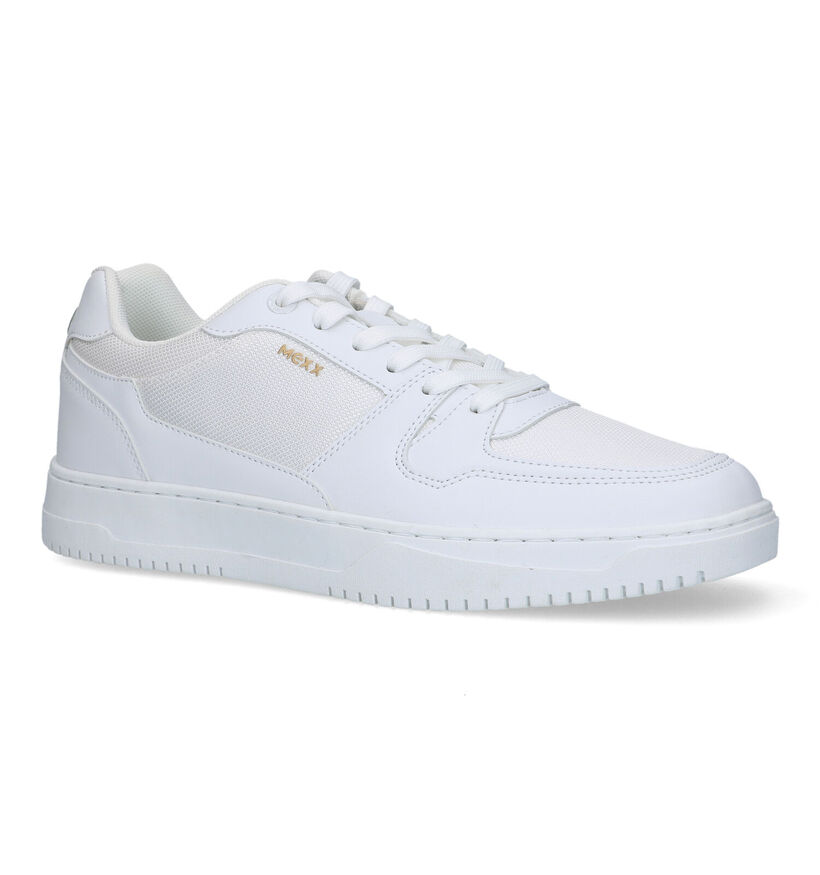 Mexx Kendrick Witte Veterschoenen in stof (320933)