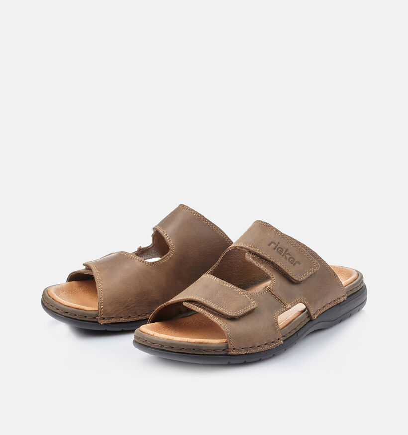 Rieker Bruine Slippers voor heren (354830)