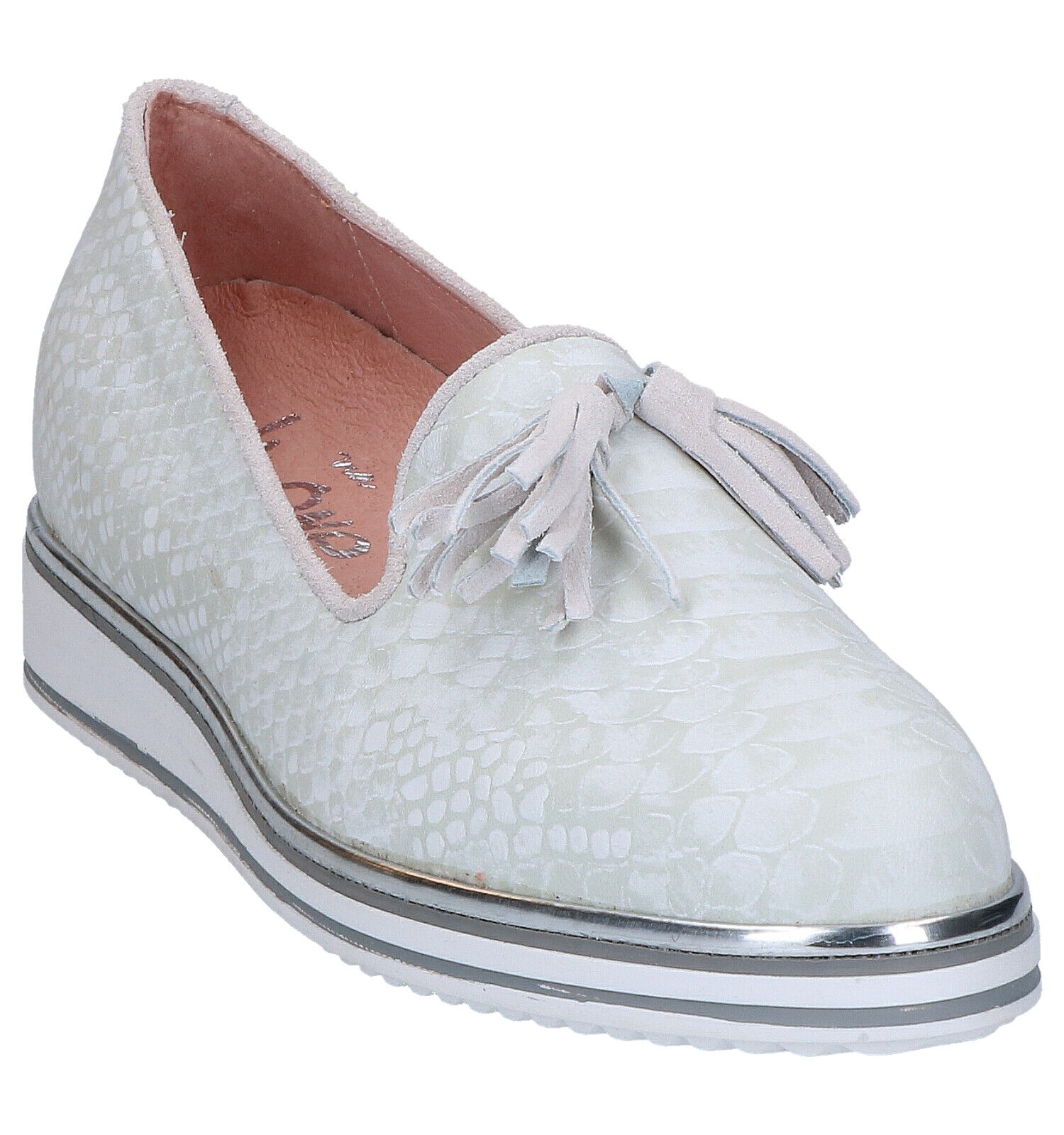 Via Limone Ecru Instappers Dames Lage schoenen Online op TORFS.BE
