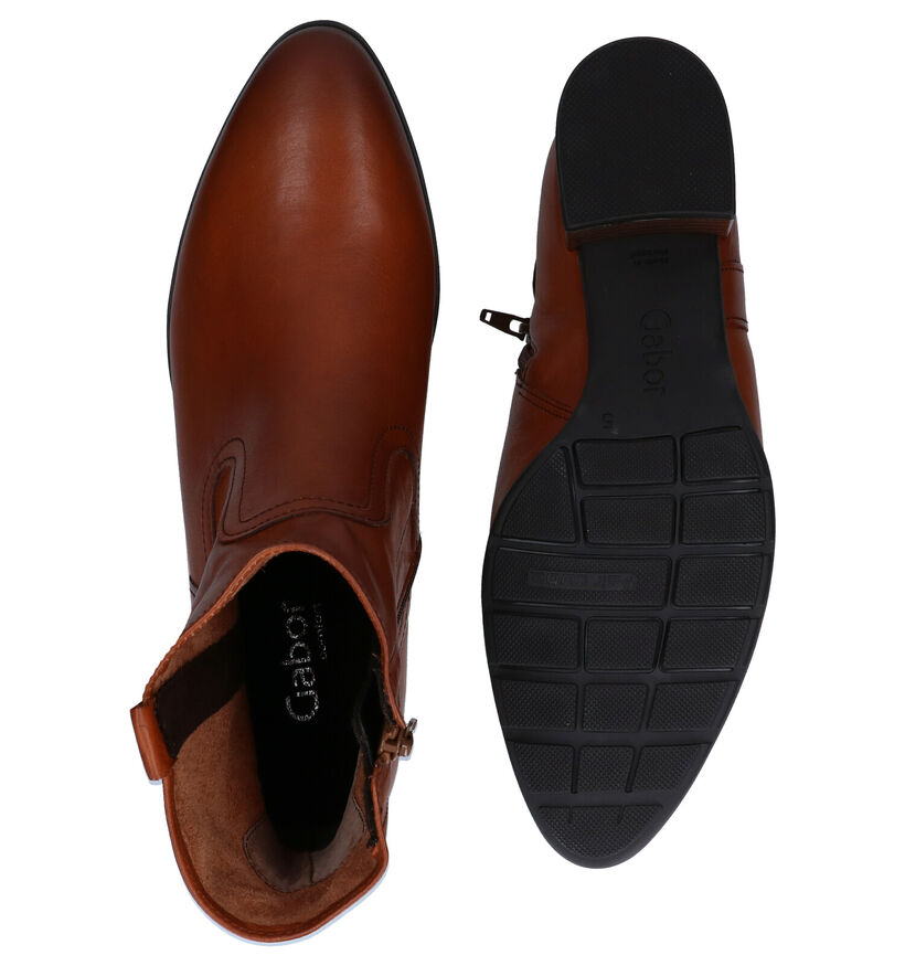 Gabor comfort Cognac Enkellaarzen in leer (282417)