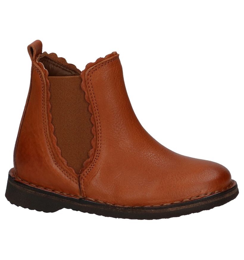 Bisgaard Cognac Geklede Boots in leer (230731)