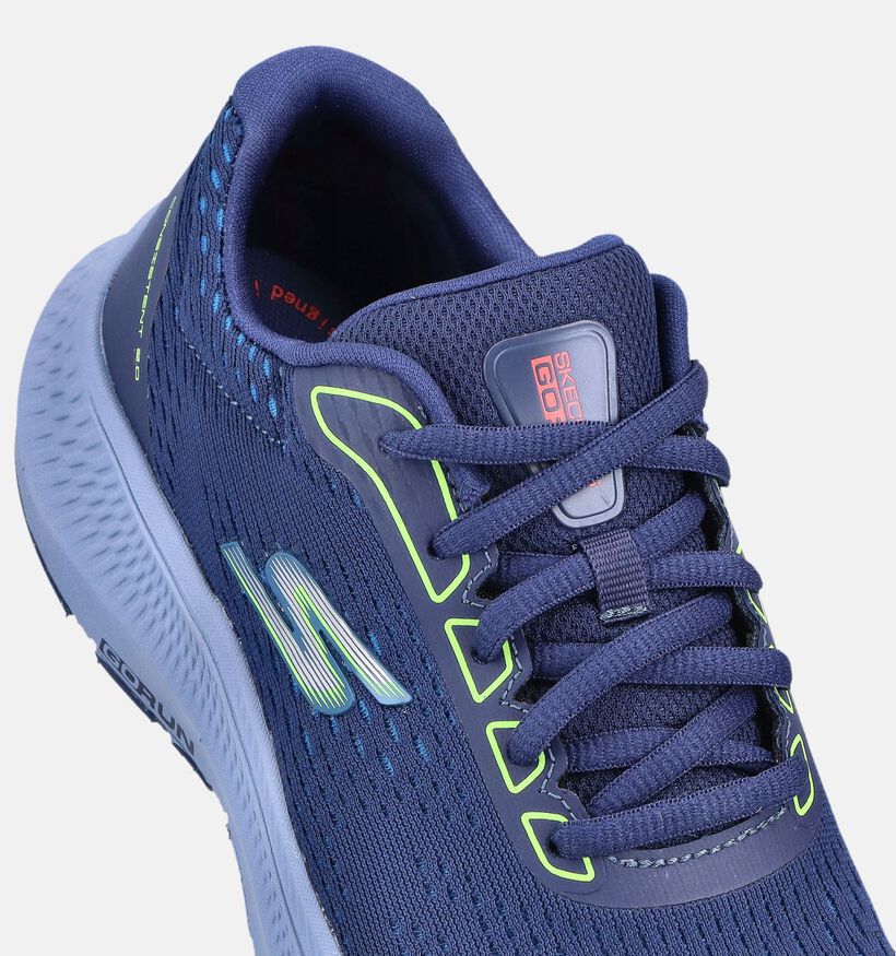 Skechers Go Run Baskets basses en Bleu pour filles, gar&ccedil;ons (366298) - pour semelles orthop&eacute;diques