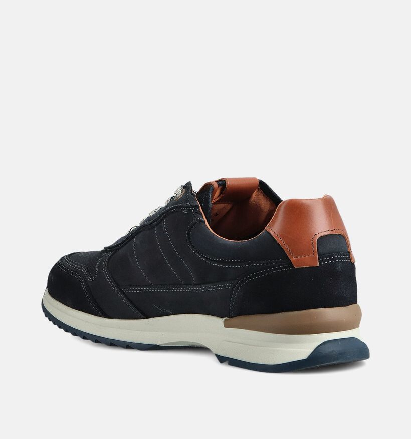 Bufflox Zagreb Donkerblauwe Veterschoenen voor heren (370252) - geschikt voor steunzolen