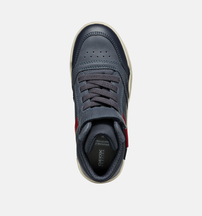 Geox Perth Chaussures hautes en Bleu foncé pour garçons (361925) - pour semelles orthopédiques
