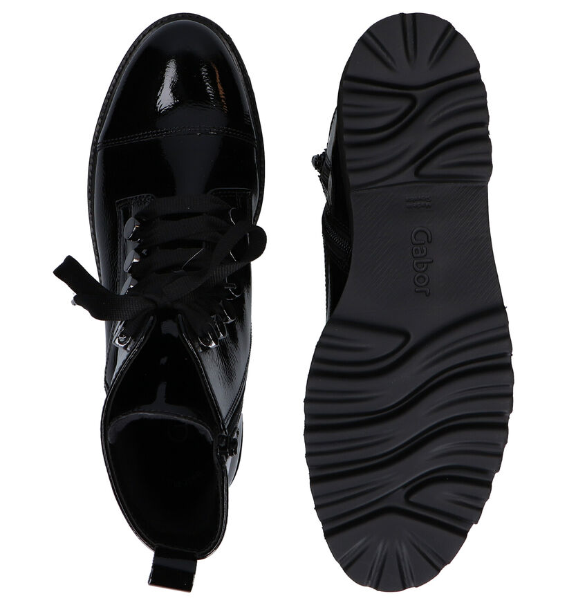 Gabor Best Fitting Zwarte Boots in lak (282297)