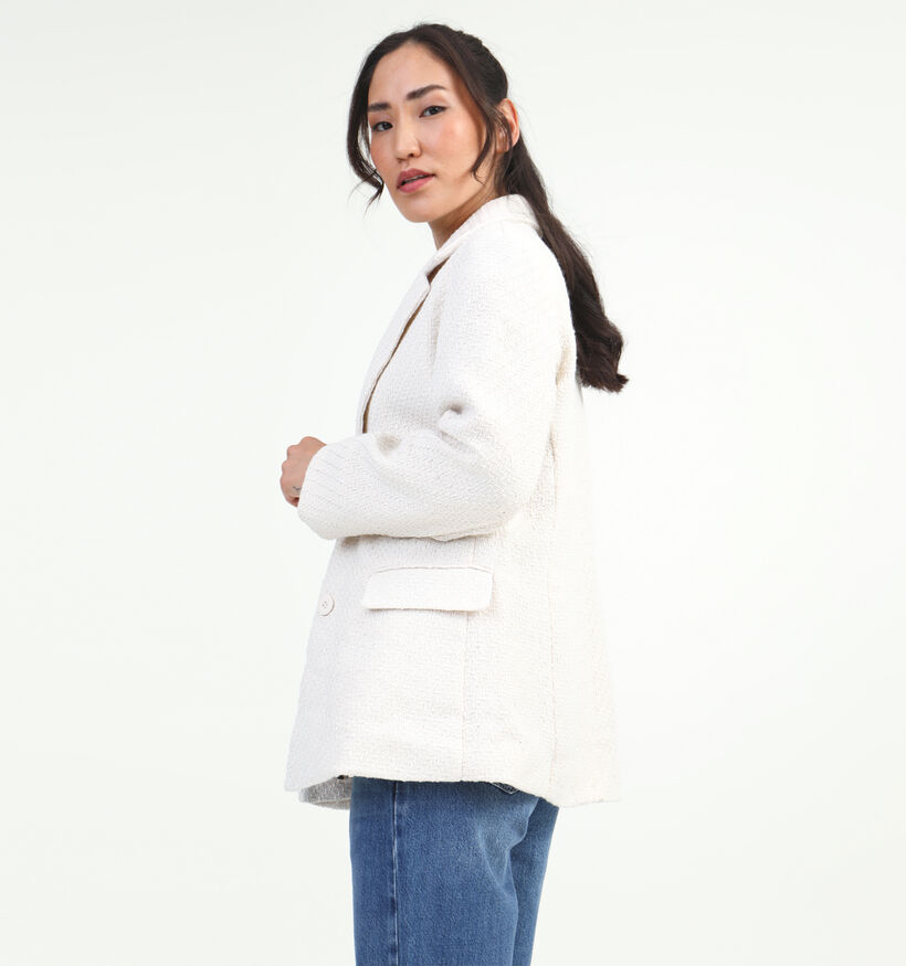 Vila Emmi Blazer en bouclé en Beige pour femmes (328924)