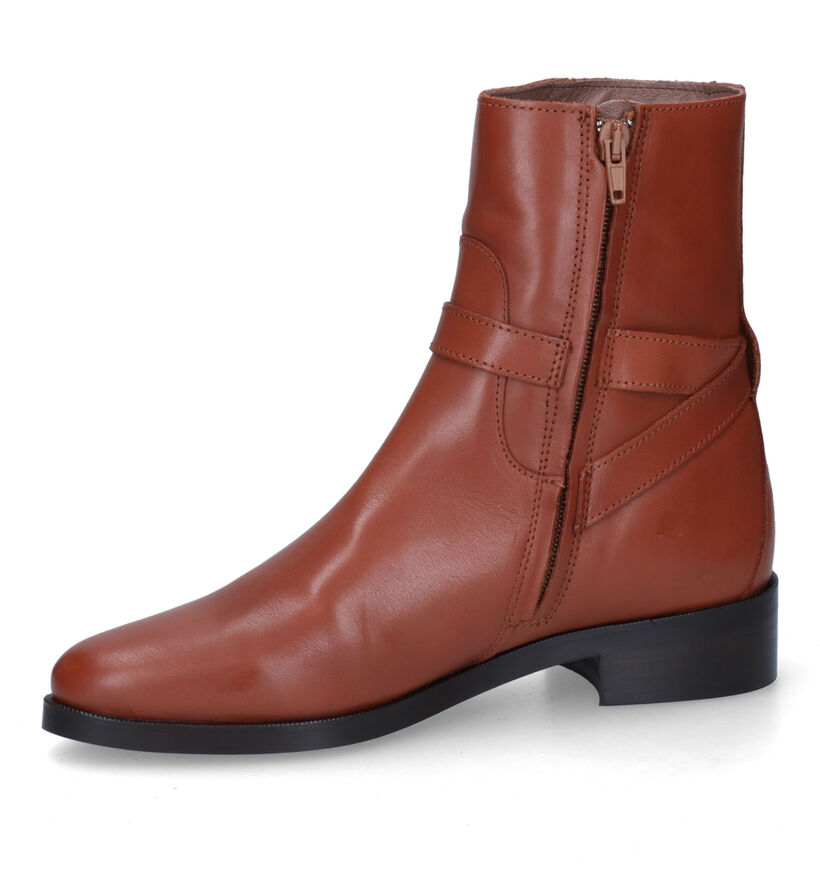 Scapa Bottines plates en Cognac pour femmes (317177)