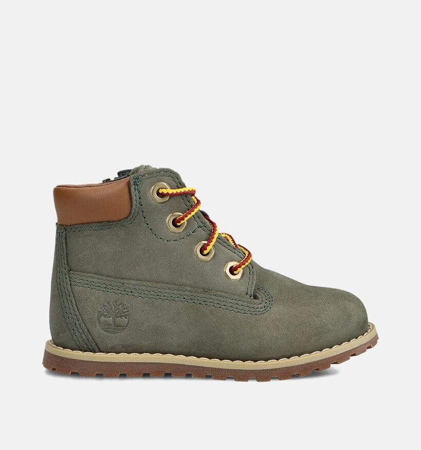 Timberland Pokey Pine Bottines robustes en Vert kaki pour filles, garçons (359999) - pour semelles orthopédiques