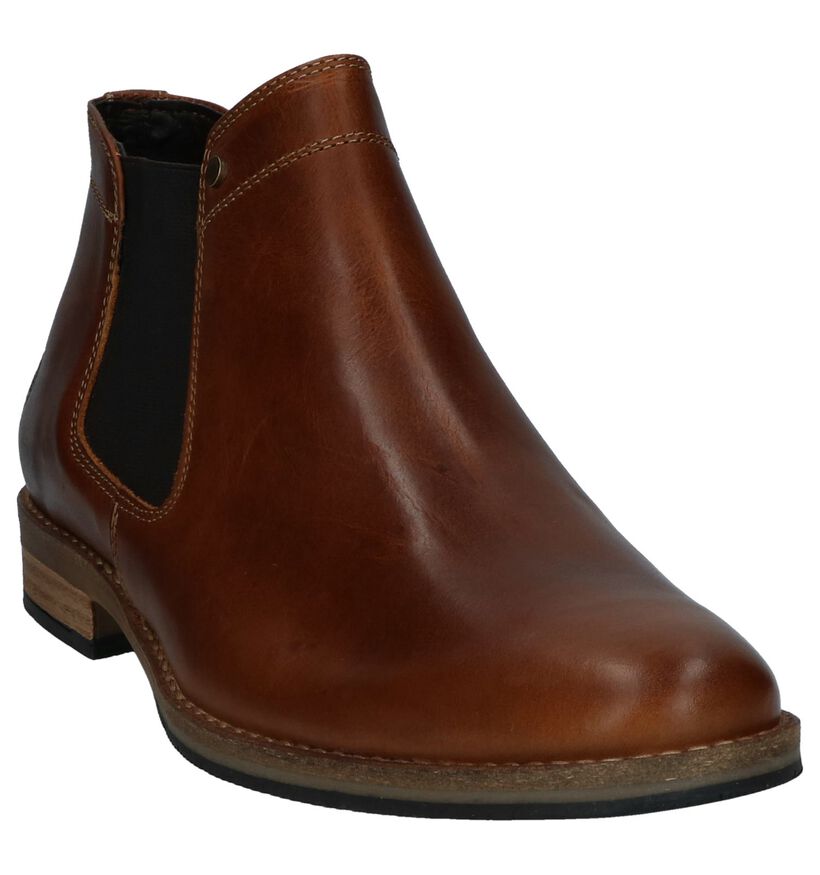 Cognac Bullboxer Chelsea Boots in leer (239049)