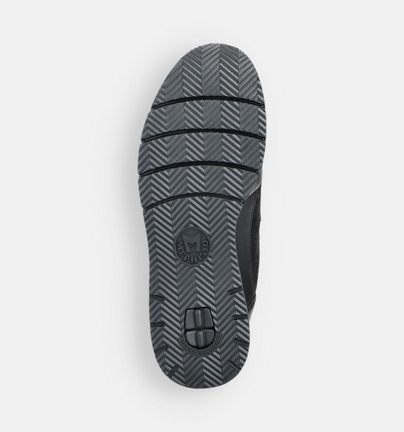 Mephisto Tiziana Zwarte Veterschoenen voor dames (362721) - geschikt voor steunzolen