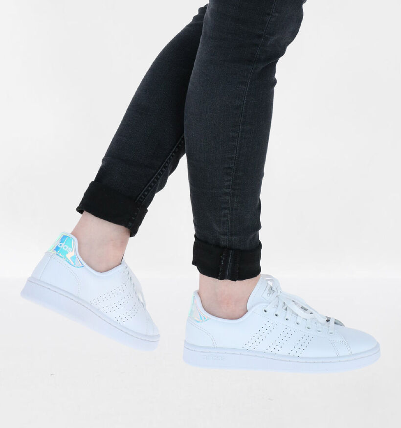 adidas Advantage Baskets en Blanc pour femmes (324526) - pour semelles orthopédiques