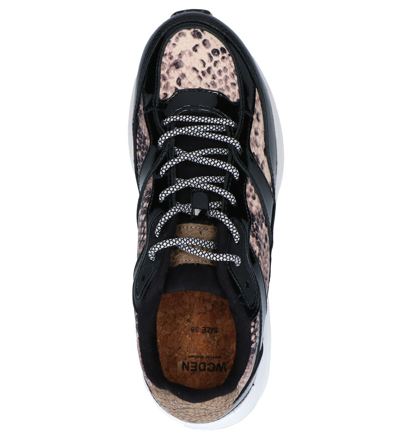 Woden Sophie Snake Baskets en Noir en cuir (254197)