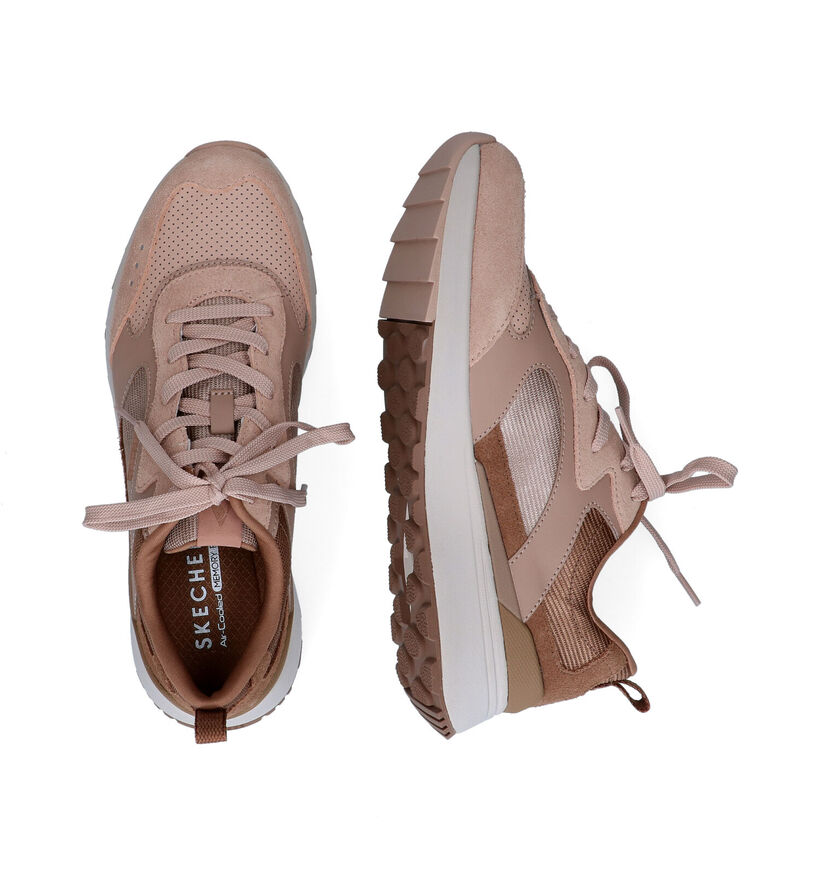 Skechers Sunny Street Baskets en Beige en nubuck (293941)