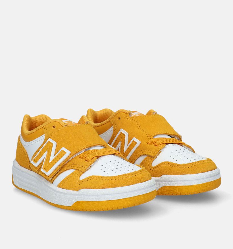 New Balance PHB480 Baskets en Jaune pour filles, garçons (327756) - pour semelles orthopédiques