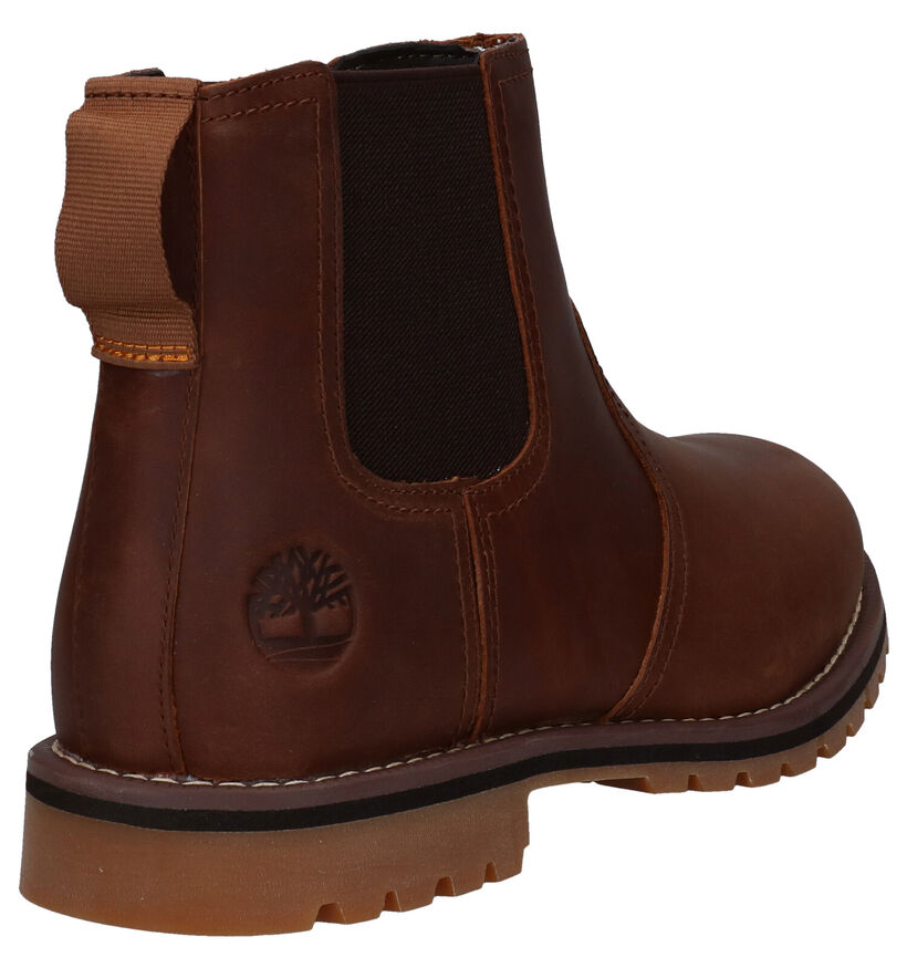 Timberland Larchmont Chelsea Bottines en Cognac pour hommes (313510) - pour semelles orthopédiques