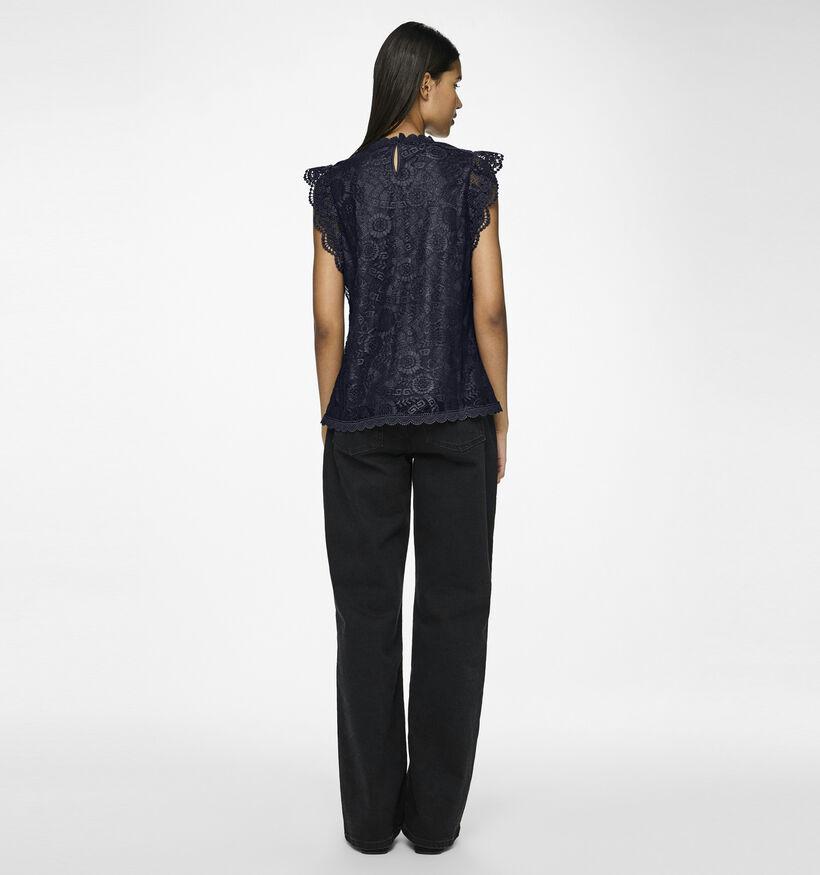 Pieces Pcolline Donkerblauwe Top voor dames (378350)