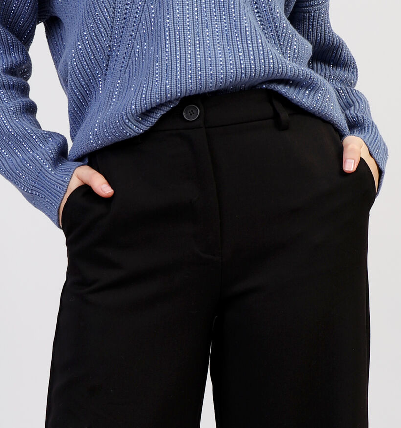 Pieces Kamil Pantalon large en Noir L30 pour femmes (351129)