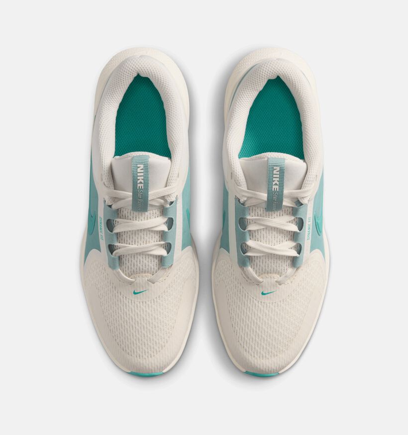 Nike Star Runner 5 Ecru/Groene Sneakers voor jongens (359869) - geschikt voor steunzolen