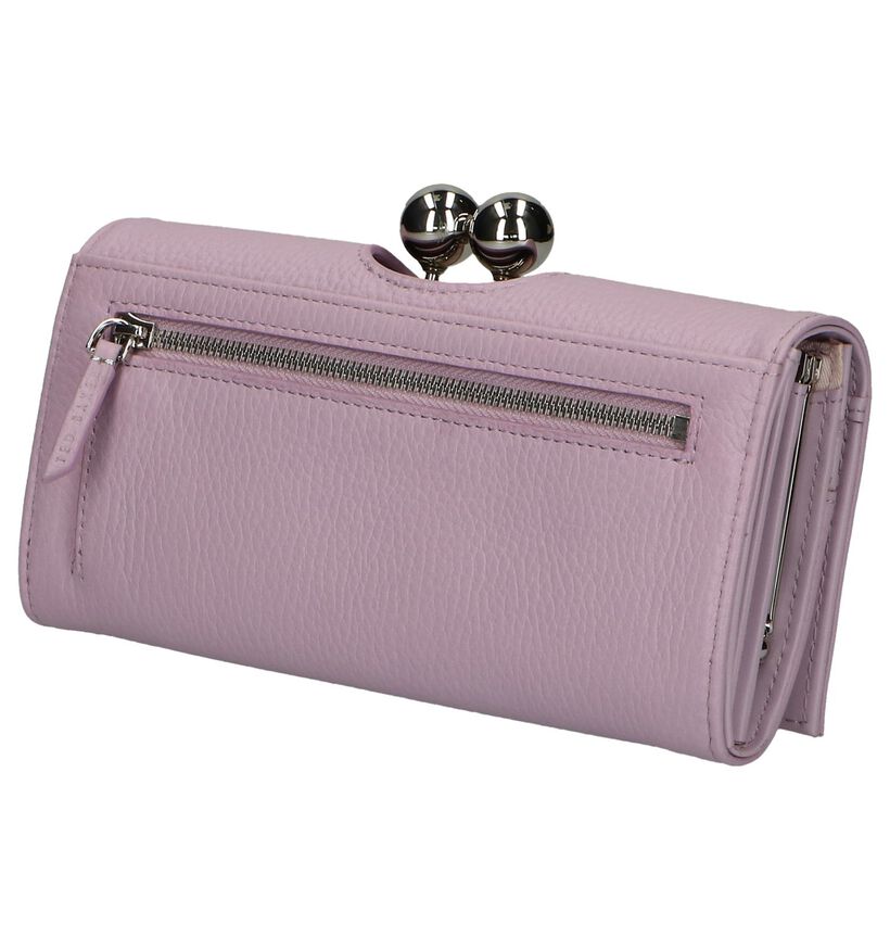 Ted Baker Josiey Porte-monnaie à rabat en Lila en cuir (242371)