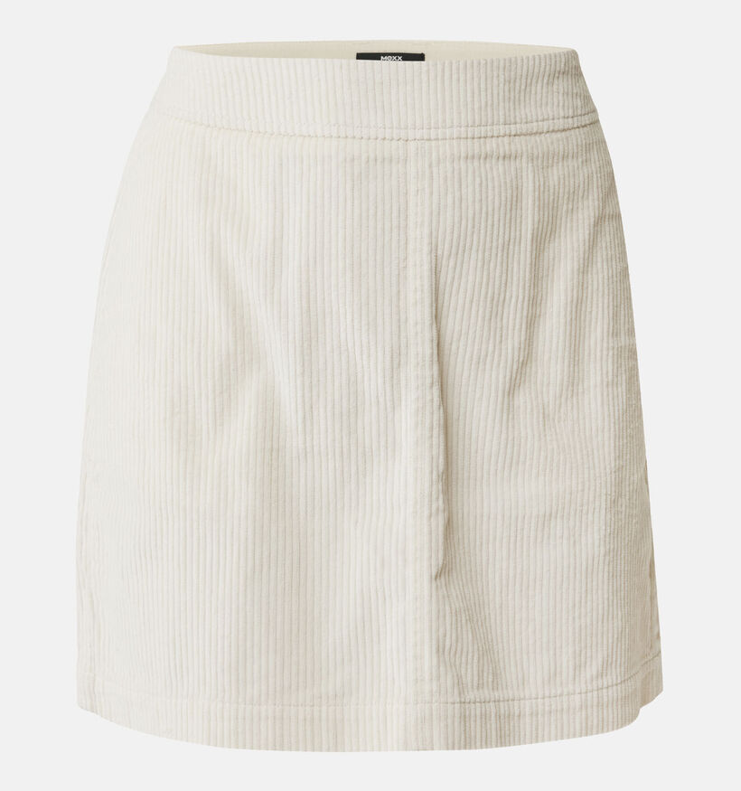 Mexx Ecru Korte corduroy rok voor dames (348275)
